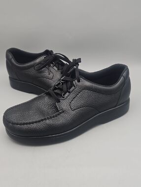 SAS Bout Time Men's Size 11.5 M Shoes Black Leather Orthopedic Walking Sneakers